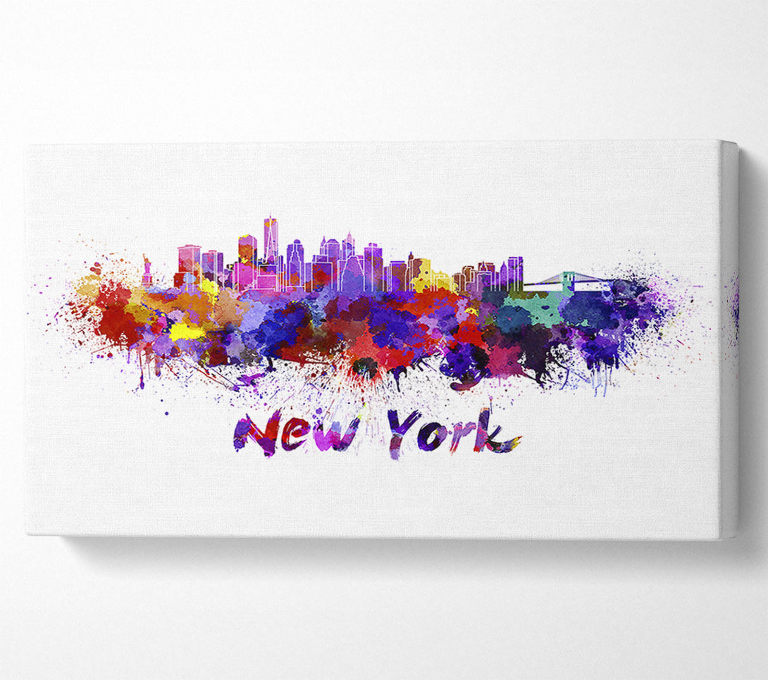  A Canvas Print of Rainbow Splash 2 Canvas Art