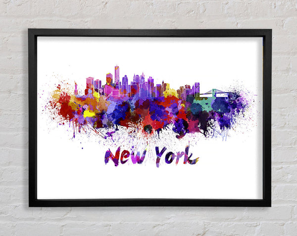 Rainbow Splash 2 Framed Print