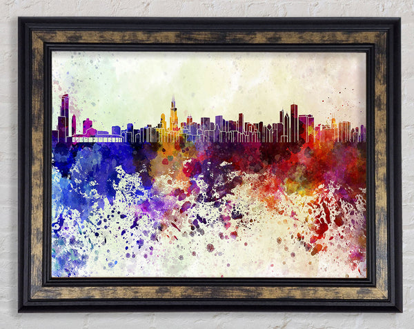Rainbow Splash 1 Framed Print