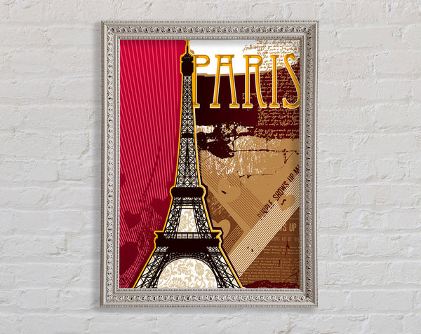 Eiffel Tower Love 4 Framed Print