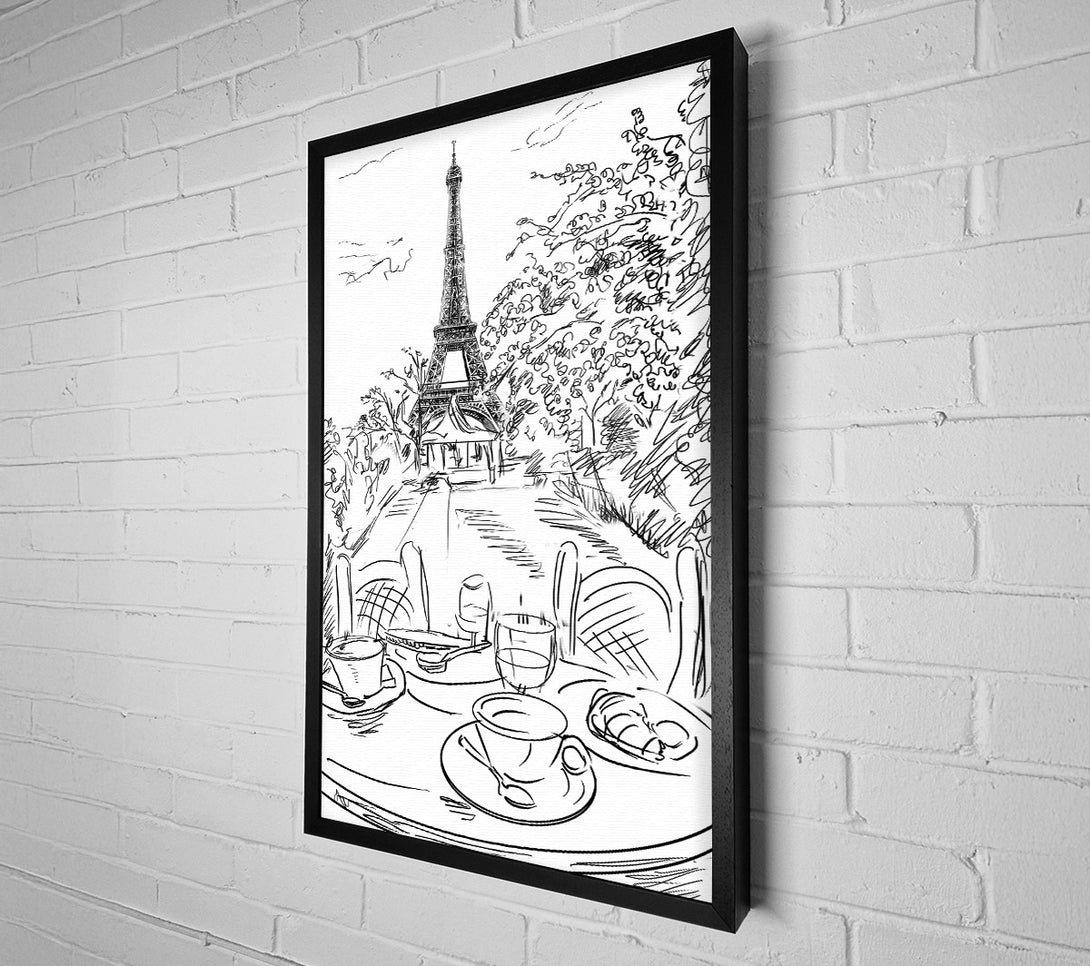  A Canvas Print of Eiffel Tower Streets 5 Canvas Wall Art
