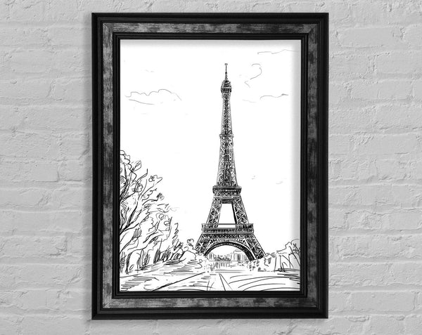Eiffel Tower Love 6 Framed Print