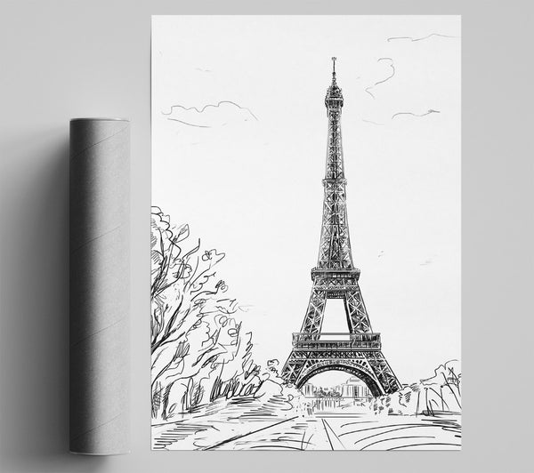 Eiffel Tower Love 6 Print
