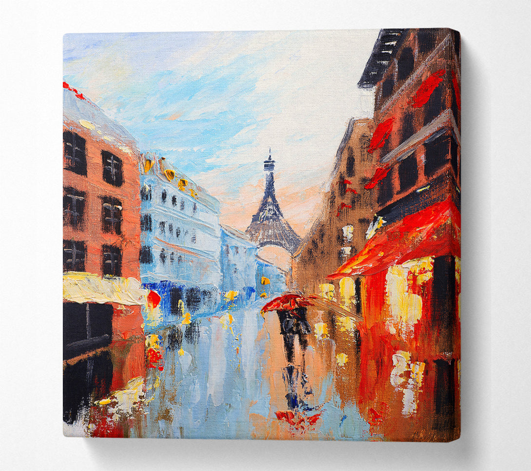  A Canvas Print of Eiffel Tower Streets 16 Canvas Wall Art