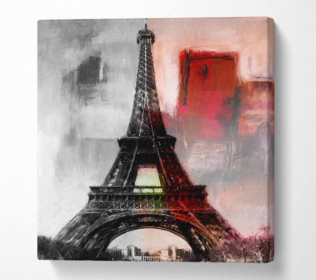  A Canvas Print of Eiffel Tower Retro 9 Canvas Art
