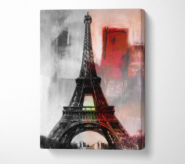  A Canvas Print of Eiffel Tower Retro 9 Canvas Art