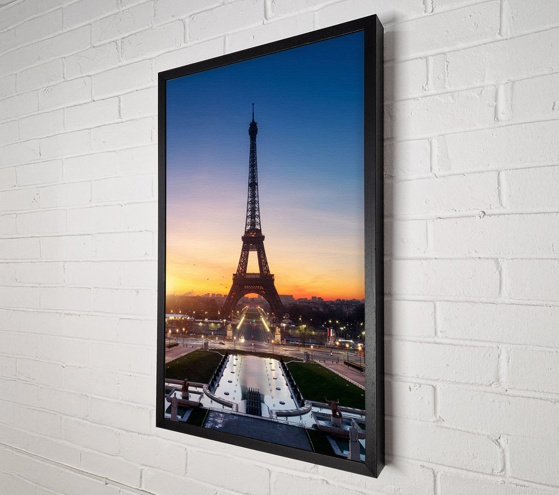  A Canvas Print of Eiffel Tower Sunset 6 Canvas Print