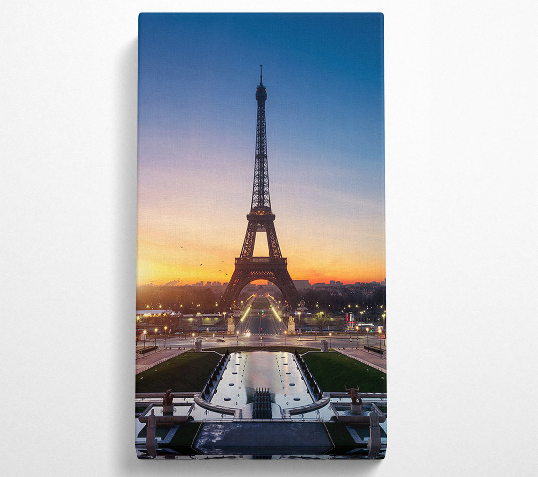  A Canvas Print of Eiffel Tower Sunset 6 Canvas Print
