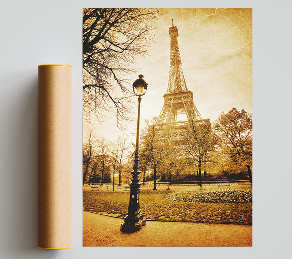 Eiffel Tower Retro 8 Giclee Print