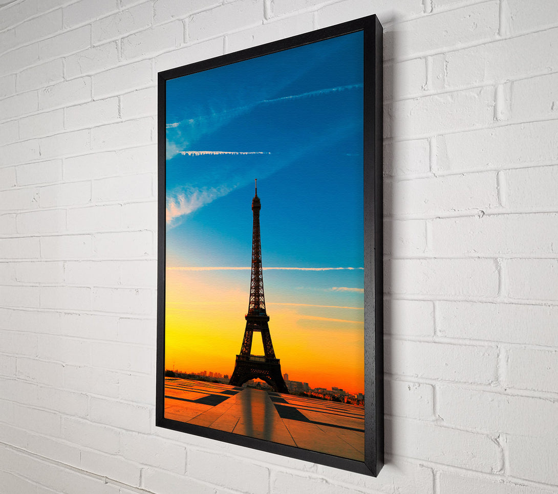  A Canvas Print of Eiffel Tower Sunset 1 Canvas Wall Art