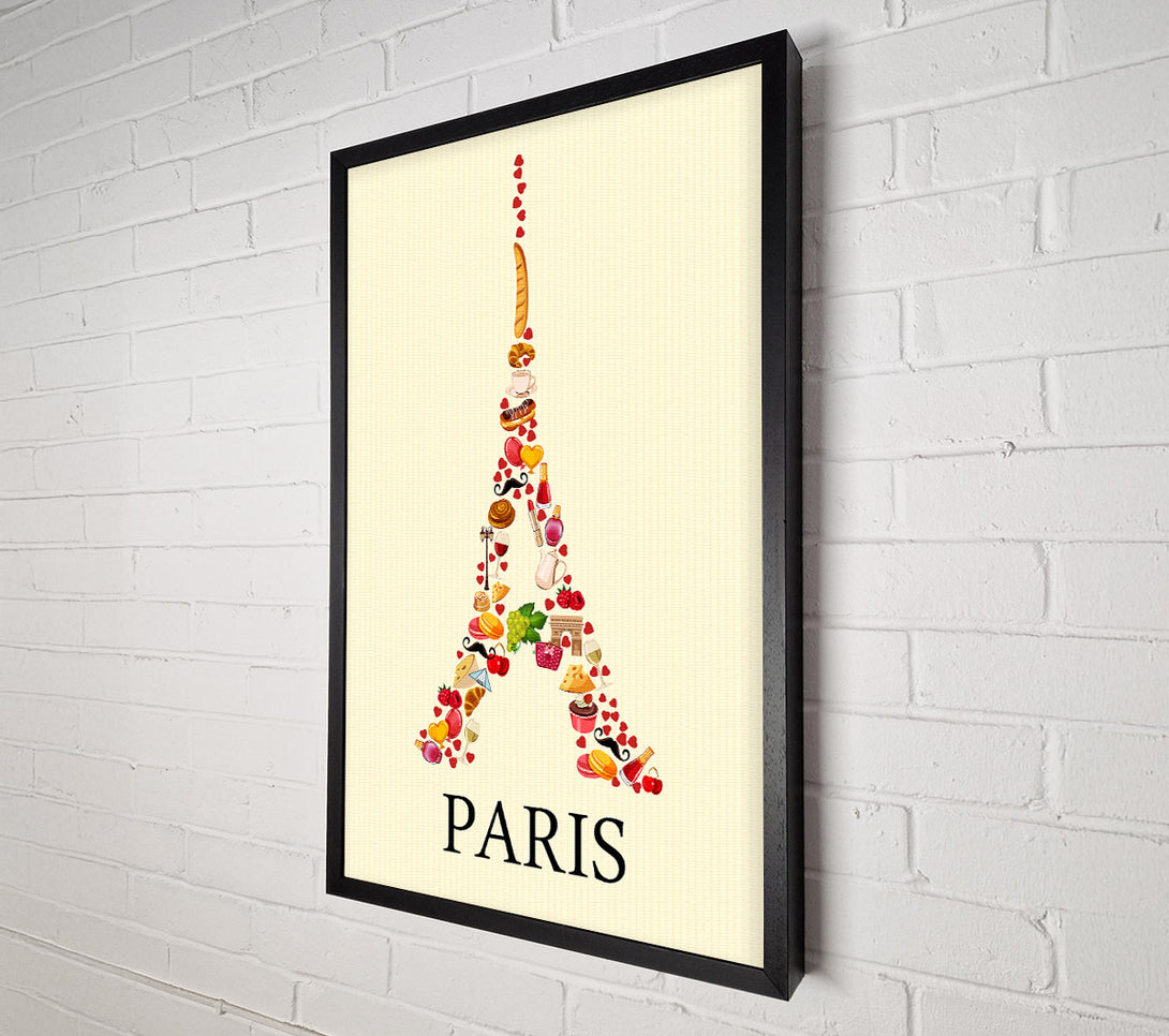  A Canvas Print of Eiffel Tower Delights Canvas Print