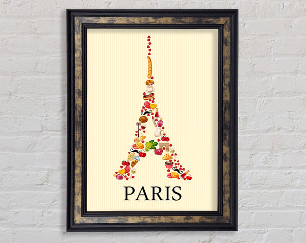 Eiffel Tower Delights Framed Print