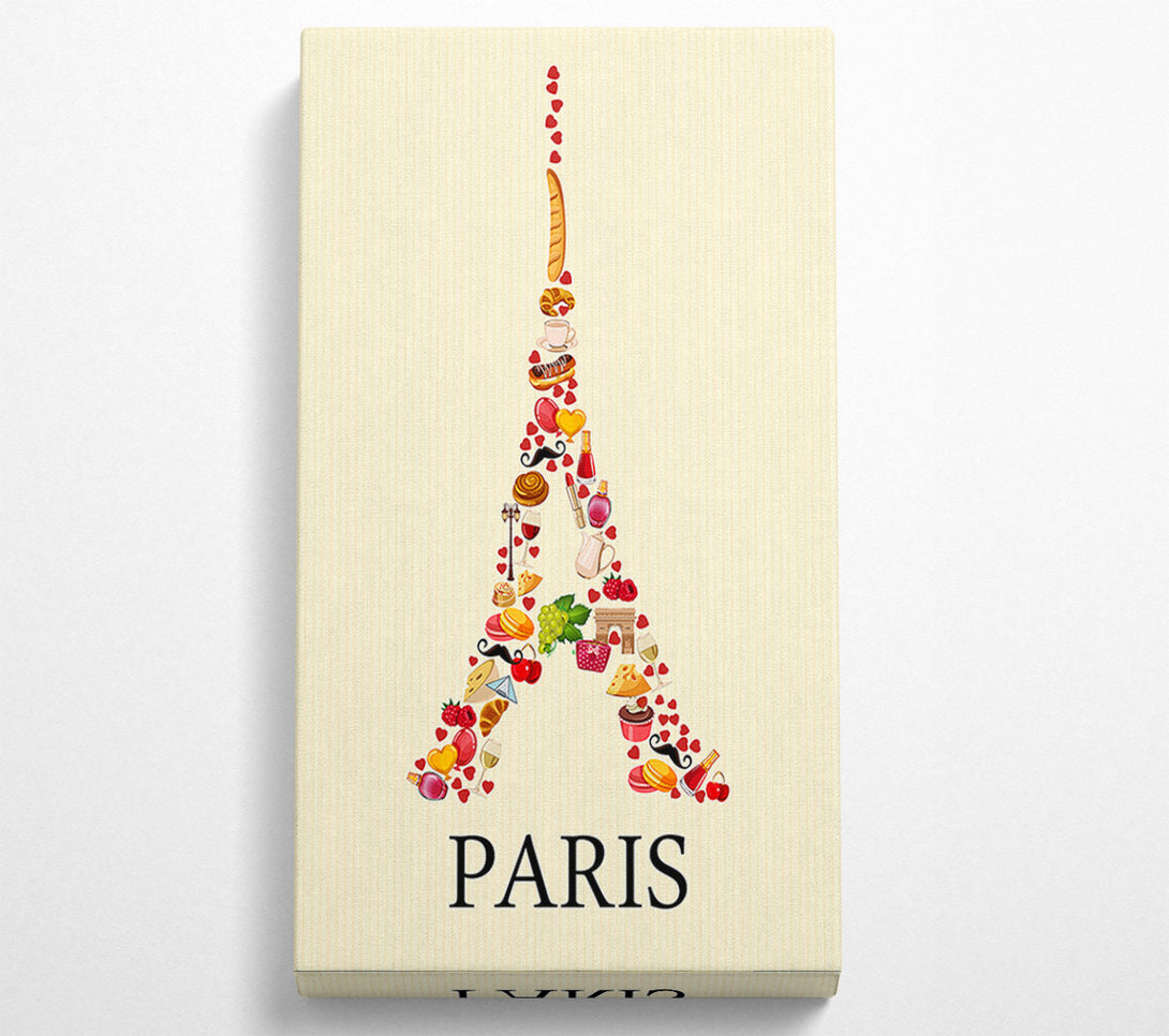  A Canvas Print of Eiffel Tower Delights Canvas Print