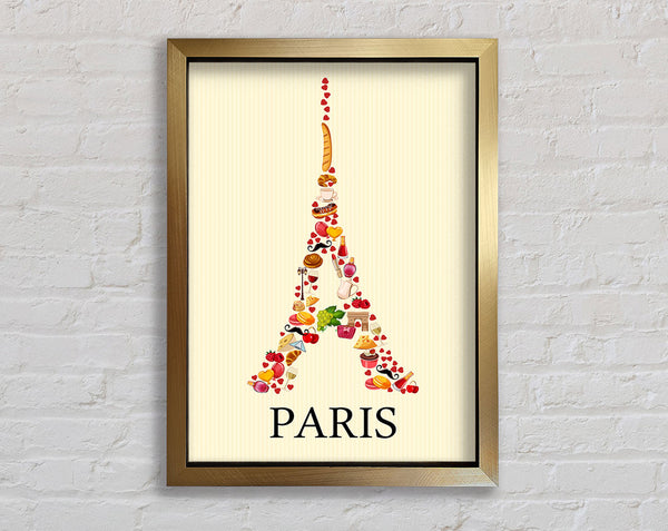 Eiffel Tower Delights Framed Print