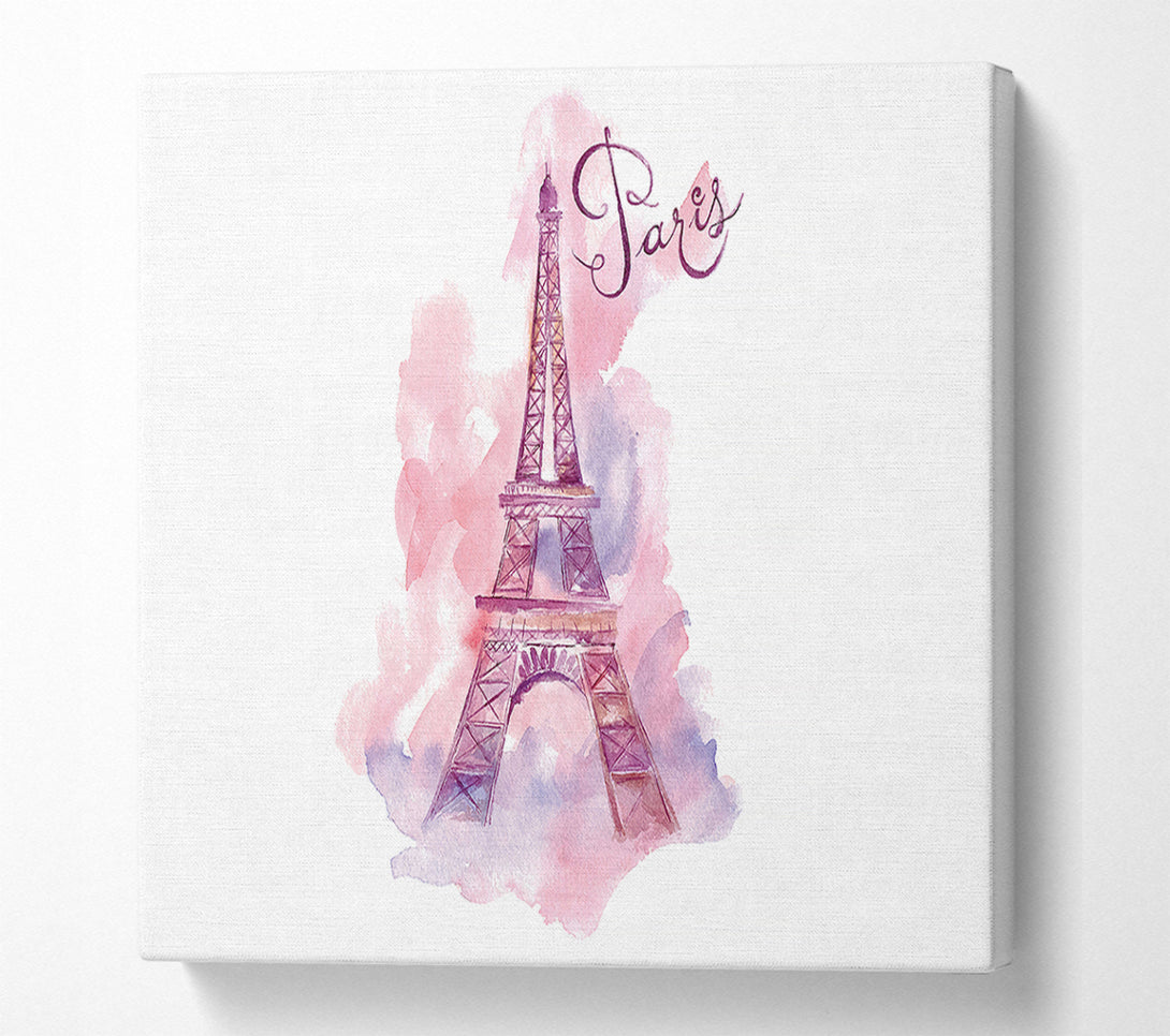 A Canvas Print of Eiffel Tower Chic 1 Canvas Print