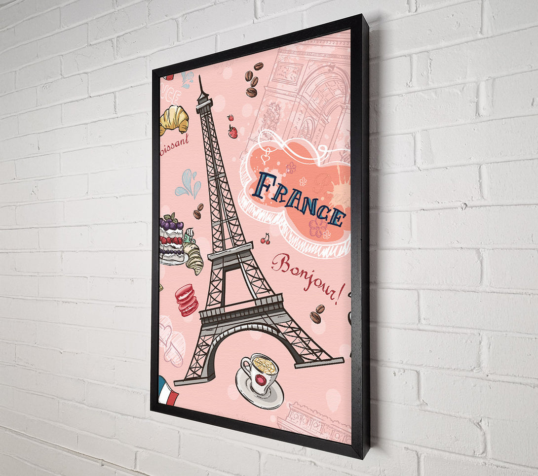  A Canvas Print of Eiffel Tower Chic 2 Canvas Art