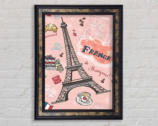 Eiffel Tower Chic 2 Framed Print