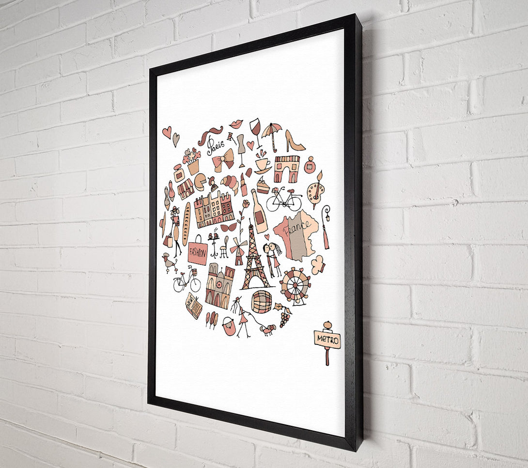  A Canvas Print of Things To Do In The City 2 Canvas Wall Art