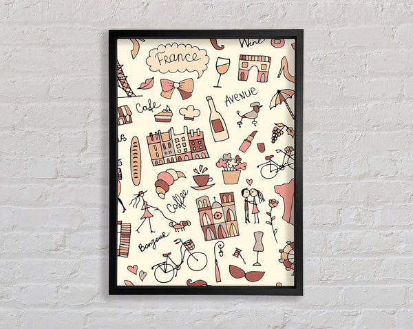 Things To Do In The City 1 Framed Print
