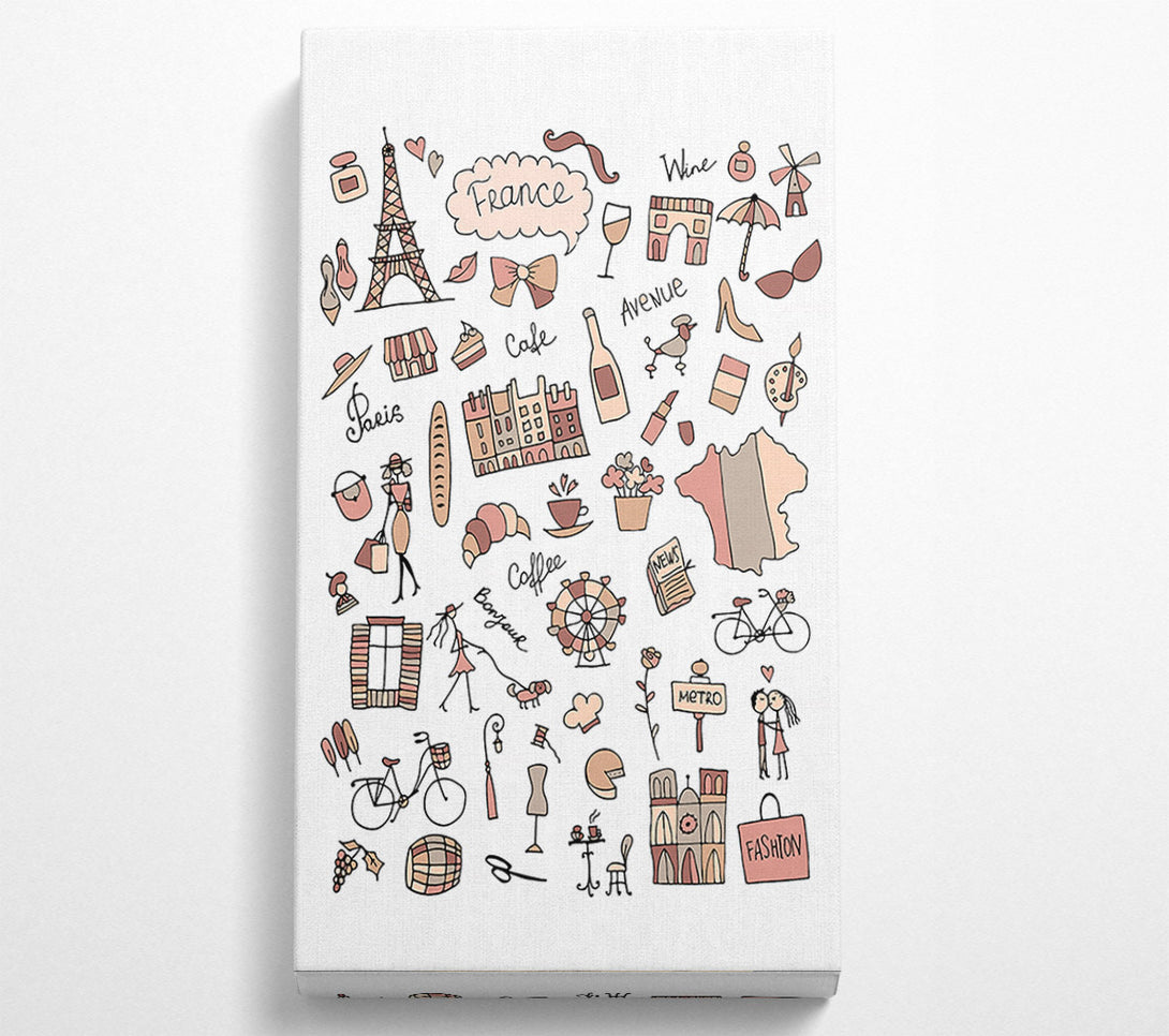  A Canvas Print of Things To Do In The City 4 Canvas Art