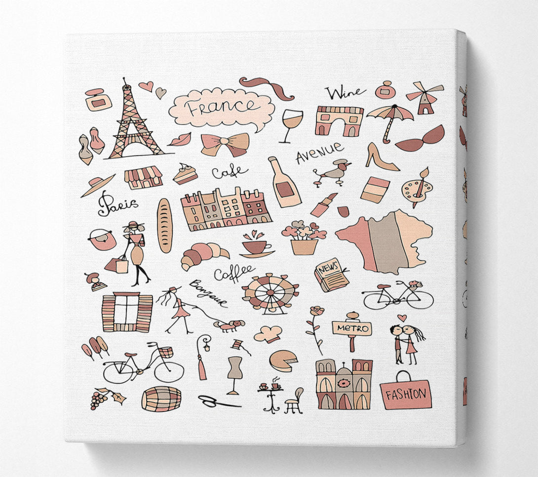  A Canvas Print of Things To Do In The City 4 Canvas Art