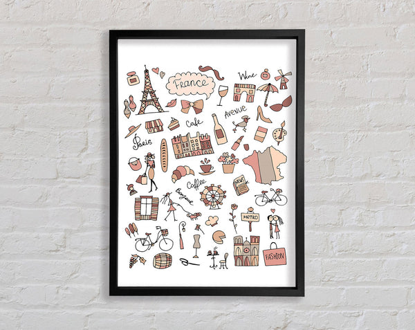 Things To Do In The City 4 Framed Print