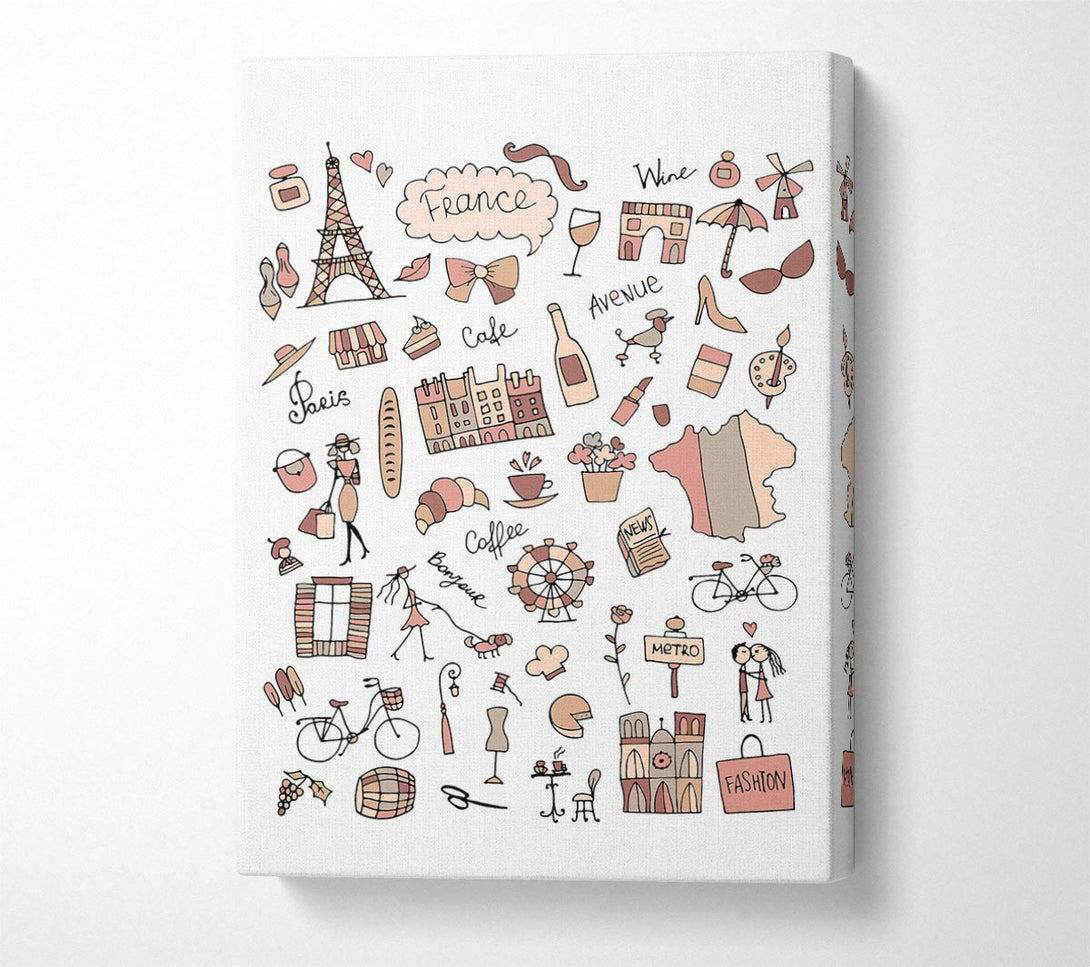  A Canvas Print of Things To Do In The City 4 Canvas Art