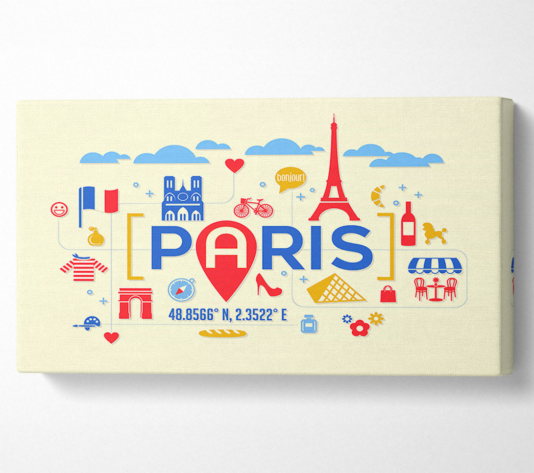  A Canvas Print of Things To Do In The City 5 Canvas Print