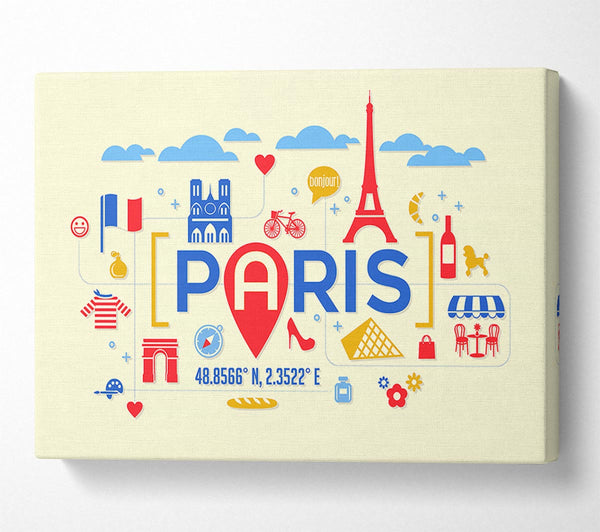  A Canvas Print of Things To Do In The City 5 Canvas Print
