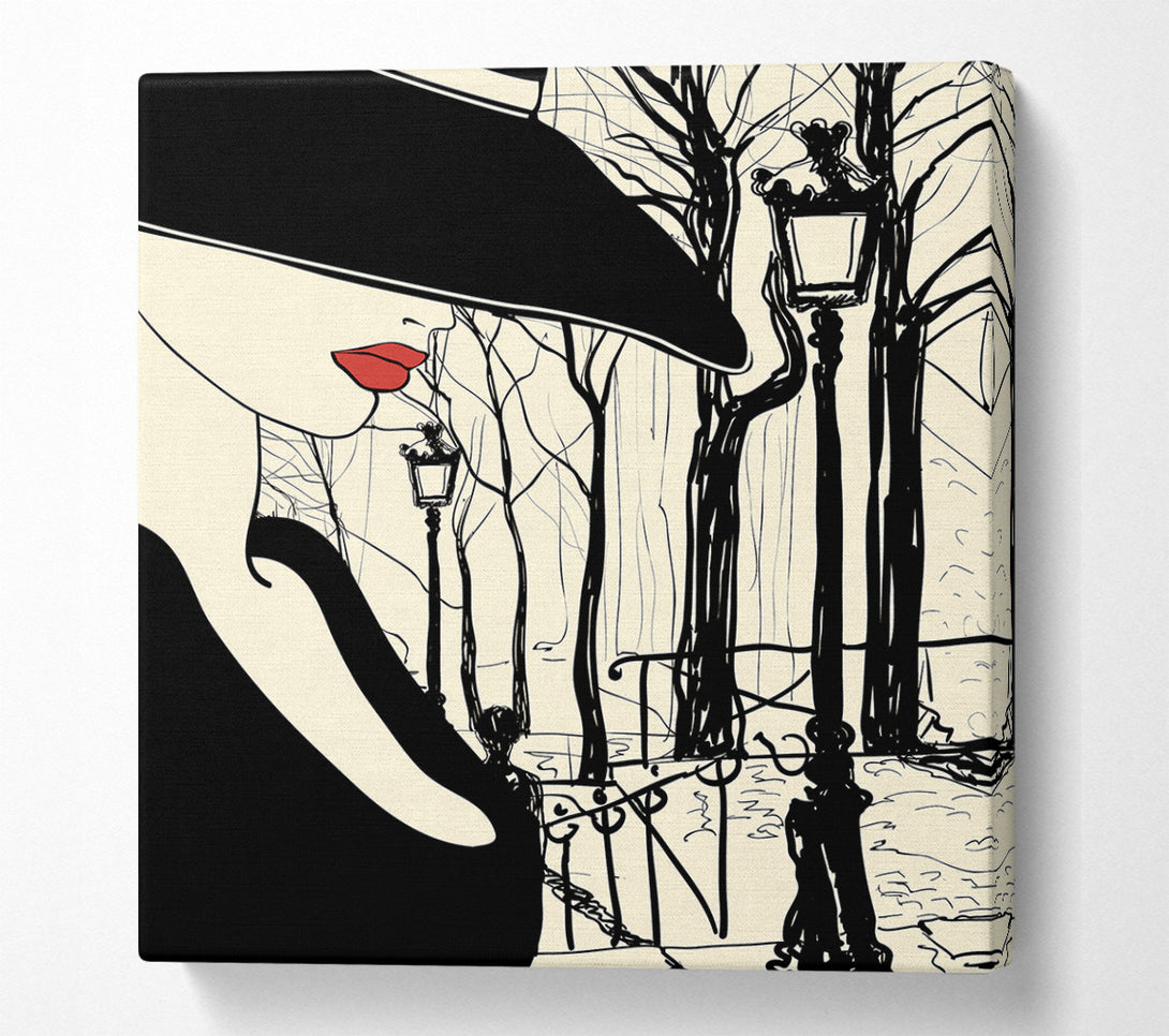  A Canvas Print of Eiffel Tower Chic 4 Canvas Wall Art