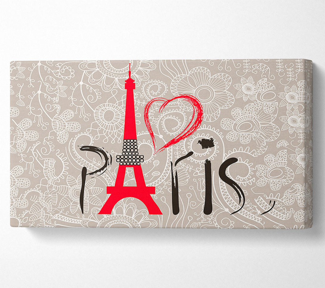  A Canvas Print of Eiffel Tower Chic 7 Canvas Wall Art