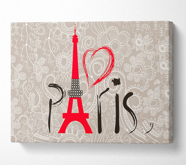  A Canvas Print of Eiffel Tower Chic 7 Canvas Wall Art
