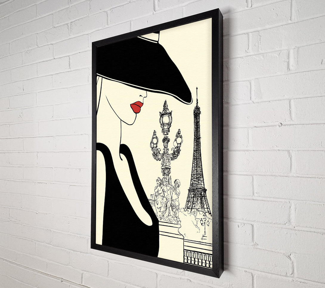  A Canvas Print of Eiffel Tower Chic 3 Canvas Print