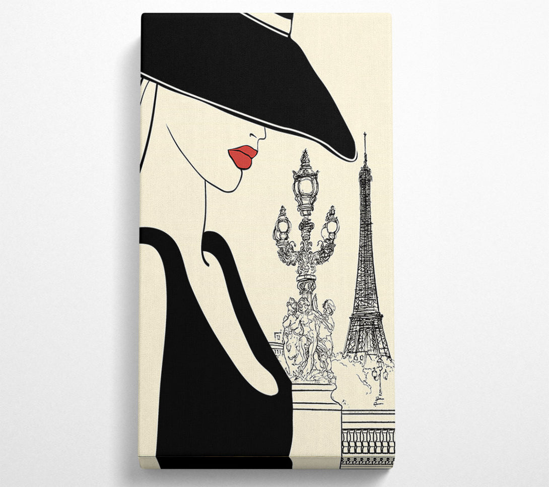  A Canvas Print of Eiffel Tower Chic 3 Canvas Print
