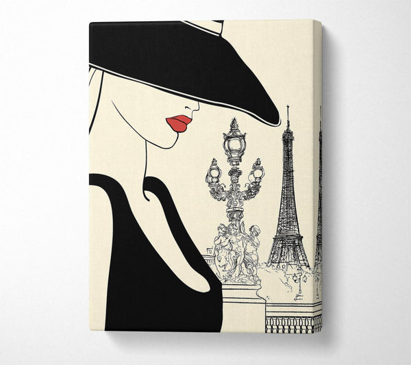  A Canvas Print of Eiffel Tower Chic 3 Canvas Print