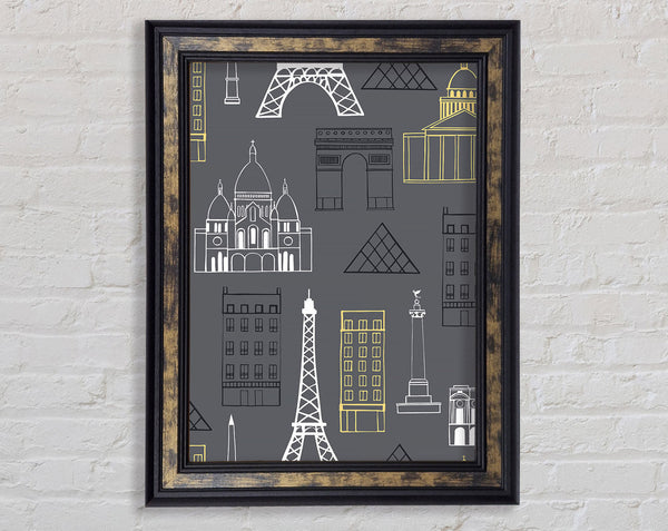 Eiffel Tower France 16 Framed Print