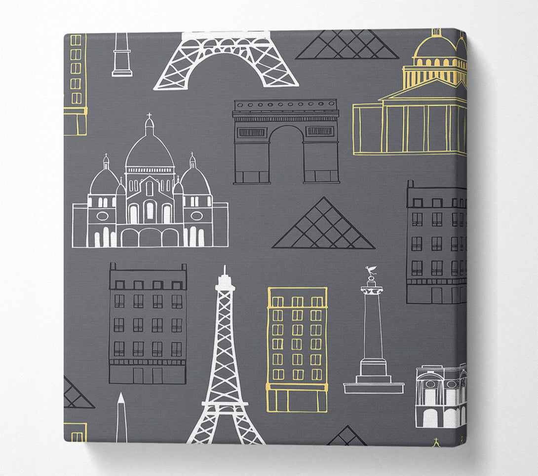  A Canvas Print of Eiffel Tower France 16 Canvas Art