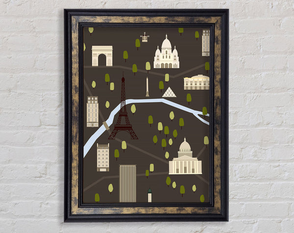 Eiffel Tower France 15 Framed Print