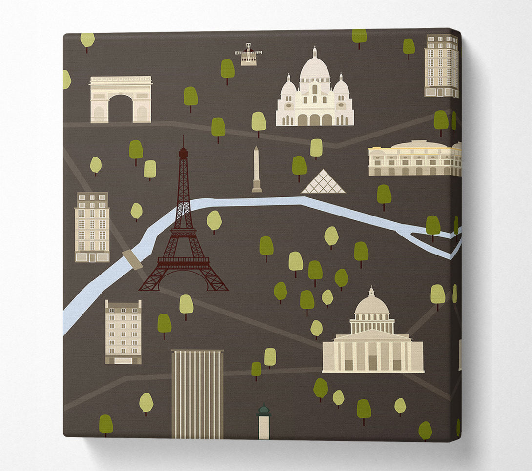  A Canvas Print of Eiffel Tower France 15 Canvas Art