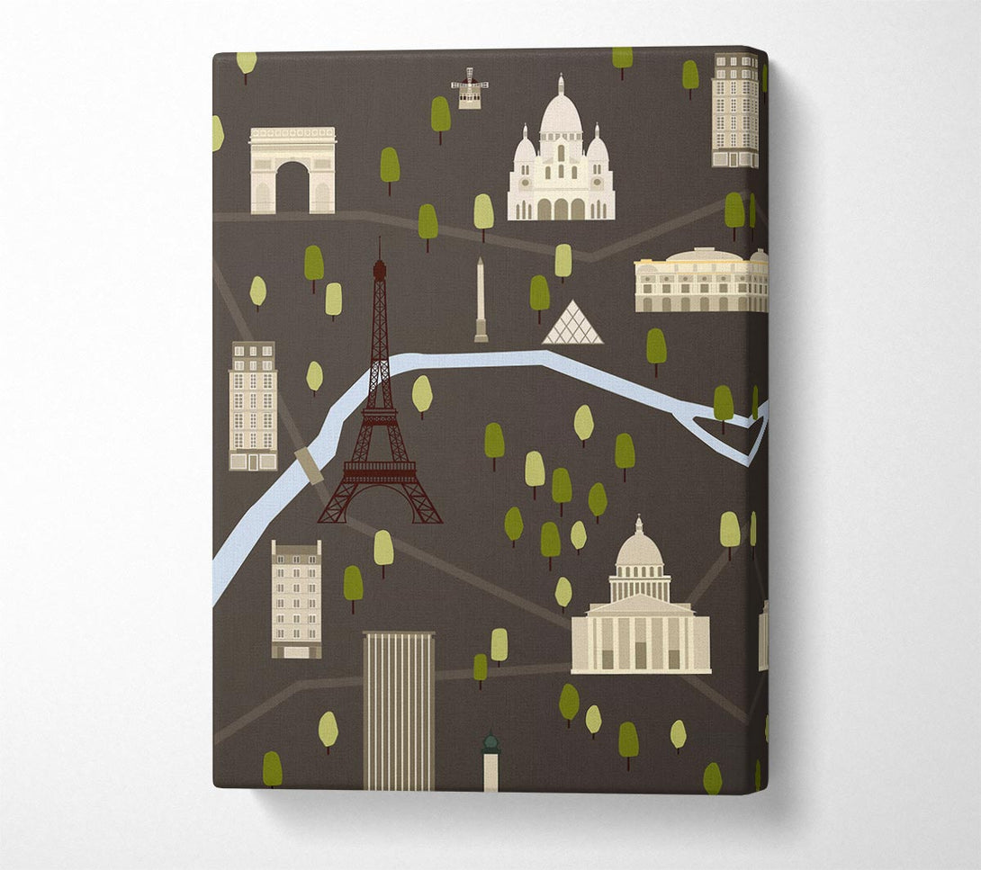  A Canvas Print of Eiffel Tower France 15 Canvas Art