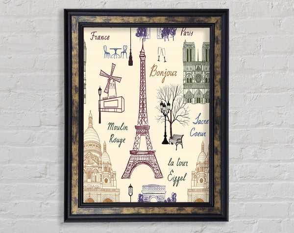 Eiffel Tower France 1 Framed Print
