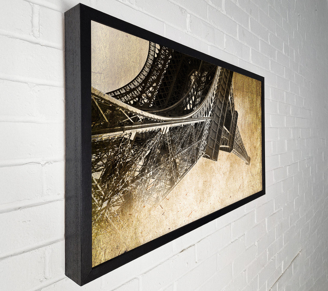  A Canvas Print of Eiffel Tower Retro 10 Canvas Wall Art