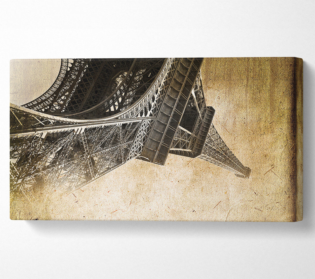  A Canvas Print of Eiffel Tower Retro 10 Canvas Wall Art