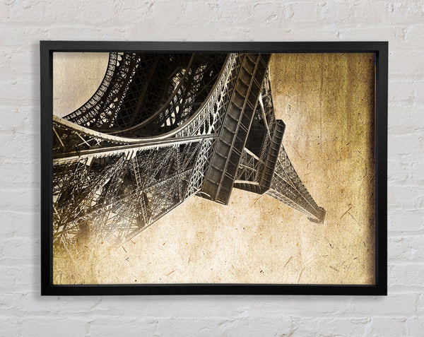 Eiffel Tower Retro 10 Framed Print