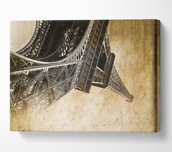  A Canvas Print of Eiffel Tower Retro 10 Canvas Wall Art