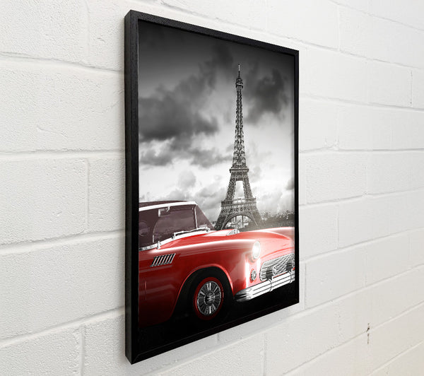 Eiffel Tower Retro Car