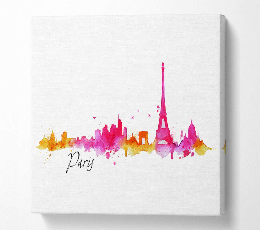  A Canvas Print of Eiffel Tower France 3 Canvas Wall Art