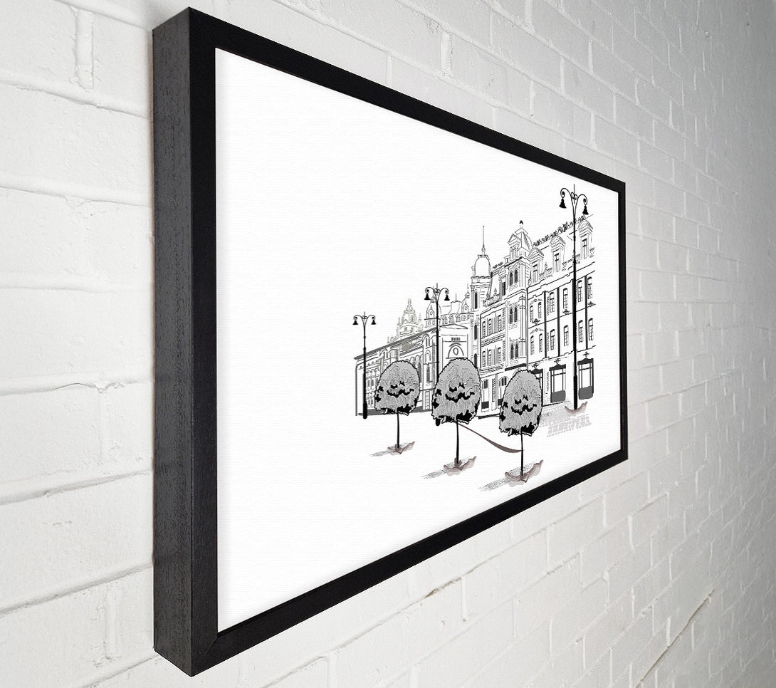  A Canvas Print of City Streets 7 Canvas Wall Art