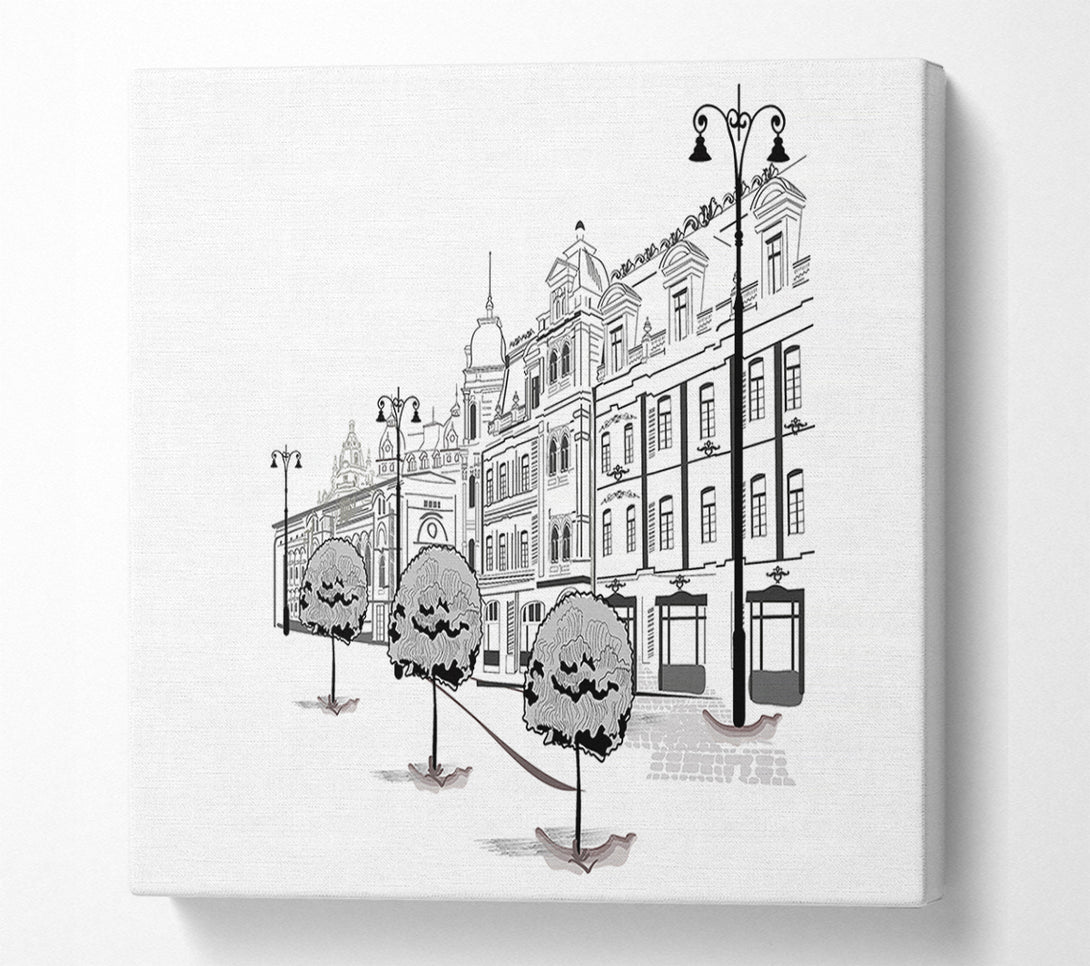  A Canvas Print of City Streets 7 Canvas Wall Art