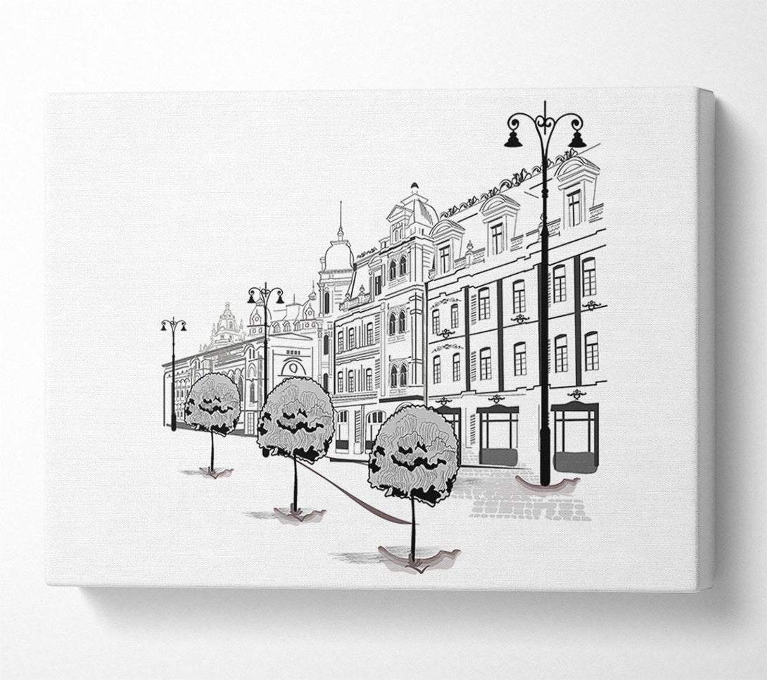  A Canvas Print of City Streets 7 Canvas Wall Art